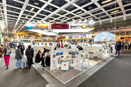 Elegant pavilion stands designed to elevate your exhibition experience