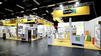 Creative pavilion stand design offering exceptional exhibition appeal.