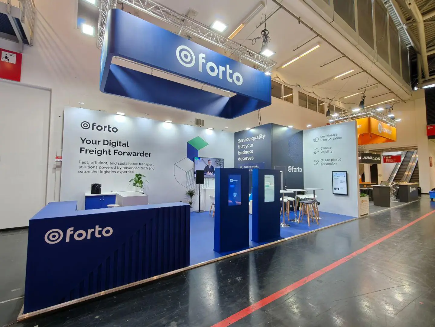 European trade show stand