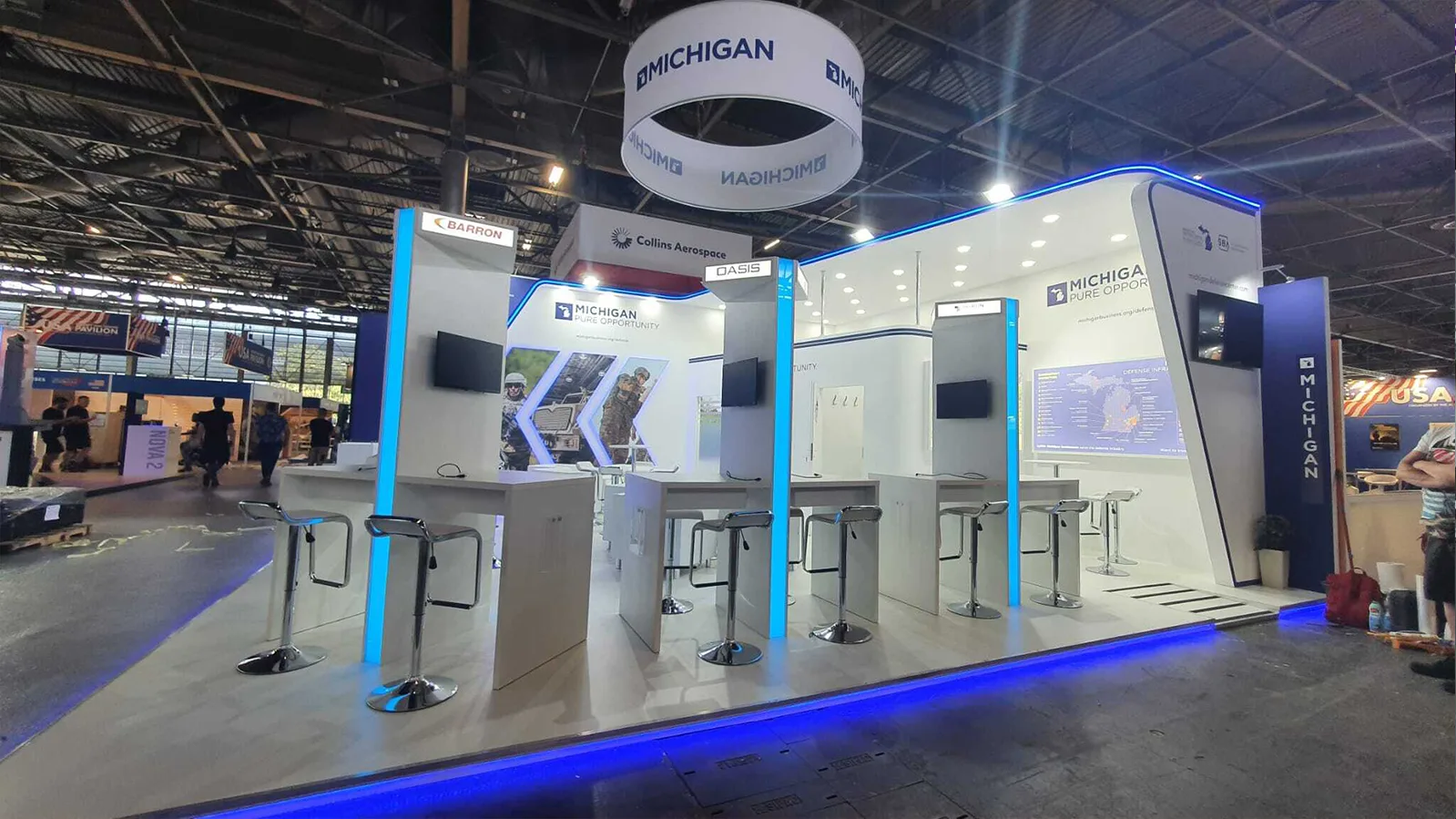European trade show stand